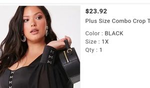 Plus Size Combo Crop Top